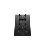 Cooktop 2 Bocas Preto Mesa de Vidro Atlas U Top Bivolt