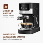 Cafeteira Expresso 20 Bar preto e prata - Dolce Crema C-20-EC Mondial - Imagem 6