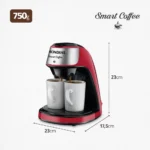 Cafeteira Elétrica 2 Xícaras Vermelha Smart Coffee - C-42-2X-RI - Mondial - Imagem 6
