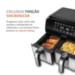 Fritadeira Elétrica sem óleo Air Fryer Dual com cesto duplo 8L 2000 Watts - AFD-01-BI | Mondial - Imagem 8