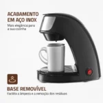 Cafeteira Elétrica 2 Xícaras Preta Smart Coffee - C-42-2X-BI - Mondial - Imagem 2