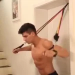 Conjunto de Faixa Elástica Esportiva 100 lbs resistência 150 kg Borracha Fitness Expansor Malhação Academia - Imagem 9