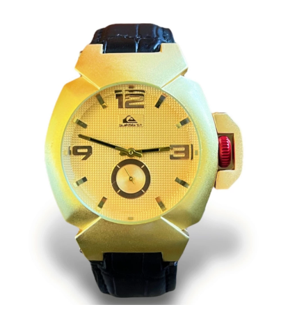 Relógio QuikSilver FoxHound Masculino A Prova de Água Preto | Dourado