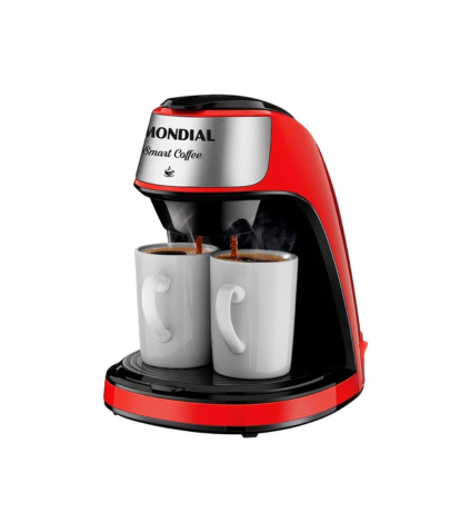 Cafeteira Elétrica 2 Xícaras Vermelha Smart Coffee - C-42-2X-RI - Mondial