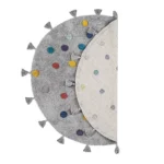 Tapete Redondo Infantil 1,10 M Poa Color - Cinza Colors - Imagem 3