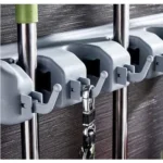 Suporte Organizador De Vassouras 5 Lugares 6 Ganchos - Imagem 3