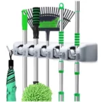 Suporte Organizador De Vassouras 5 Lugares 6 Ganchos - Imagem 4