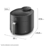 Air Fryer Electrolux por Rita Lobo 5,1L Cinza Expert c/Visor 1500W (EAF170) - Imagem 5