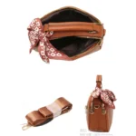 Bolsa Feminina Alça De Gorssa Transversal com Laço - Imagem 4