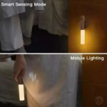 Luminária LED Inteligente com Sensor Movimento Magnética Recarregável para Parede Luz Quente - Imagem 2