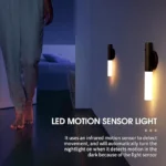 Luminária LED Inteligente com Sensor Movimento Magnética Recarregável para Parede Luz Quente - Imagem 3