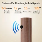 Luminária LED Inteligente com Sensor Movimento Magnética Recarregável para Parede Luz Quente - Imagem 8