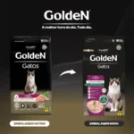 Ração Golden Gatos 1Kg Adultos Castrados Frango - Imagem 2