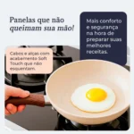 Jogo De Panelas Induçao Antiaderente Cerâmica 10 Peças Ppg Pfoa Free Vanila Premium - Imagem 5