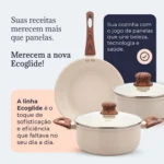Jogo De Panelas Induçao Antiaderente Cerâmica 10 Peças Ppg Pfoa Free Vanila Premium - Imagem 6