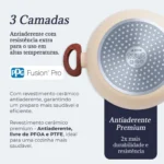 Jogo De Panelas Induçao Antiaderente Cerâmica 10 Peças Ppg Pfoa Free Vanila Premium - Imagem 8