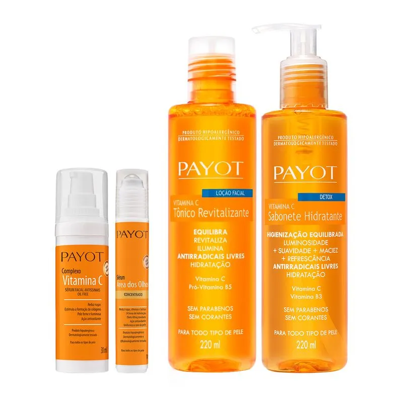 Kit Limpeza | Tonificação e Tratamento Vitamina C Payot Payot