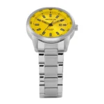 Relógio Masculino Com Calendário Amarelo - Imagem 3