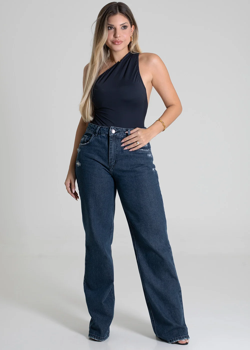Calça Jeans Sawary Wide Leg – 279699 AZUL