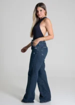 Calça Jeans Sawary Wide Leg - 279699 AZUL - Imagem 3