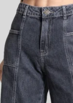 Calça Jeans Sawary Super Wide Leg - 282349 PRETO - Imagem 2