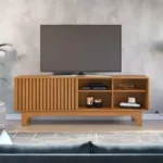 Rack Jasmin para TV até 70" - 1,68 m | Cor Cinamomo/Off white