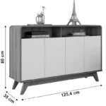 Buffet Eccos - 1,25 m Cor Naturale - Imagem 4