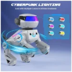 Robô Cachorro Programável Cinza – SIMREX, Cão Robótico Interativo com Bluetooth | Controle Remoto | Sensores de Toque e Dança - Imagem 7
