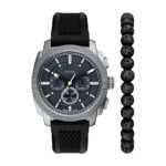 Kit Fossil Masculino Machine Prata - FS6145SET/2PN