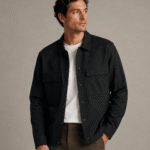 Caban Tecnológico Com Bolsos Tng Preto