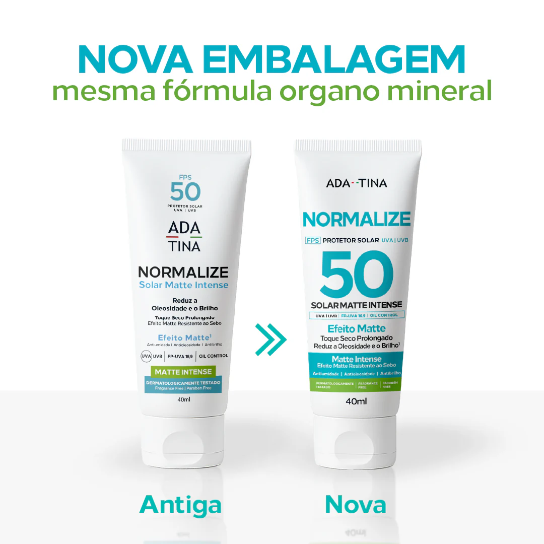 Protetor Solar 12HS Organo Mineral Antioleosidade para Pele Oleosa – Normalize Solar Matte Intense FPS 50 40g - Imagem 3