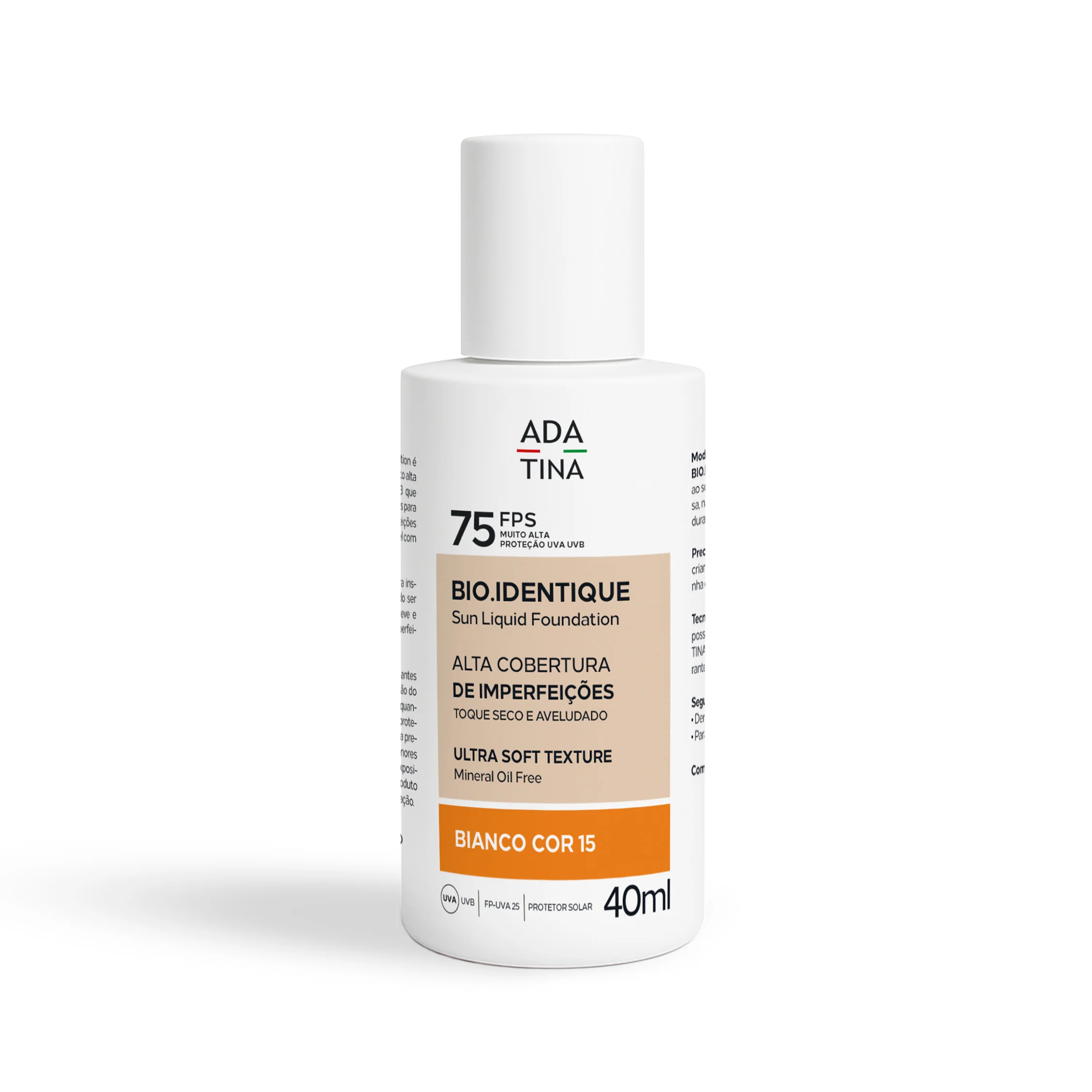 biosole-bb-cream-fps60-linha-cores-maior-cobertura-ada-tina_2 Protetor Solar Facial Fluido 12HS com Cor Alta Cobertura - Bio.Identique FPS 75 - 40ml - Imagem 1