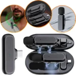 Microfone Lapela Duplo Sem Fio Case Recarregavel Tipo C Anti Ruido Vlog Gravação Profissional - Imagem 5