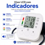 Aparelho De Pressão Medir Medição No Braço com Voz Digital Elétrico Alta Precisão Arterial - Imagem 3
