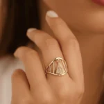 Anel Ajustável Feminino Nossa Senhora - Banhado a Ouro 18k - Imagem 6