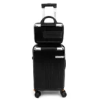 Mala de Viagem Bordo 10kg ABS Roda 360° Cadeado TSA Preta ANAC - Imagem 5