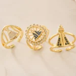 Anel Ajustável Feminino Nossa Senhora - Banhado a Ouro 18k - Imagem 7