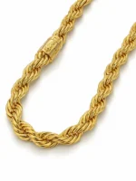 Corrente Cordão 13mm Baiano Masculino - Banhado a Ouro 18k - Imagem 2
