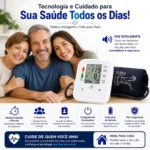 Aparelho De Pressão Medir Medição No Braço com Voz Digital Elétrico Alta Precisão Arterial - Imagem 7