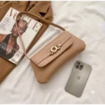 Bolsa Feminina de Ombro Baguete Nude