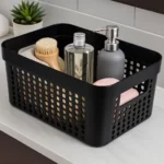Kit 5 Caixas Organizadoras com Tampa Cesto Grande de Plástico 2 Litros 4,5 Litros 17 Litros - Imagem 3