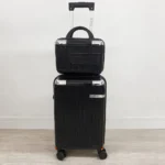Mala de Viagem Bordo 10kg ABS Roda 360° Cadeado TSA Preta ANAC