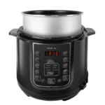 Panela de Pressão Elétrica Digital 6 Litros Preta ou Inox - Kian - Imagem 9