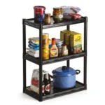 Estante Multiudo 3 Andares 55X30X71 Preto 2003 Dasplast - Imagem 3