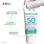 Protetor Solar 12HS Organo Mineral Antioleosidade para Pele Oleosa – Normalize Solar Matte Intense FPS 50 40g - Imagem 5