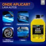 Shampoo Lava Autos 5L Automotivo Neutro Concentrado Vintex - Imagem 5
