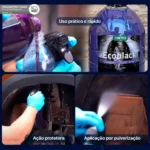 1,5 Litro Finalizador De Caixa De Rodas Automotivo Ecoblack Vonixx Vintex - Imagem 3