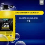 Shampoo Lava Autos 5L Automotivo Neutro Concentrado Vintex - Imagem 3