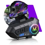 Kit Intercomunicador Bluetooth para Capacete Moto Alcance 15m Bateria Alta Autonomia