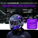 Kit Intercomunicador Bluetooth para Capacete Moto Alcance 15m Bateria Alta Autonomia - Imagem 6